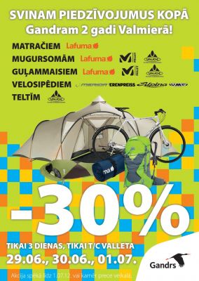 30-atlaides-valmieras-gandra-teltim-gulammaisiem-velosipediem-un-matraciem-tikai-3-dienas