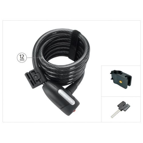 Lock Magnum Coil Cable 180x1.2cm