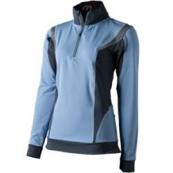 Maglia Running Zip Woman Heavy
