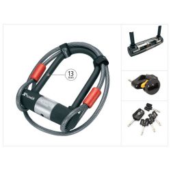 Saslēdzējs Magnum X4P U-lock + cable