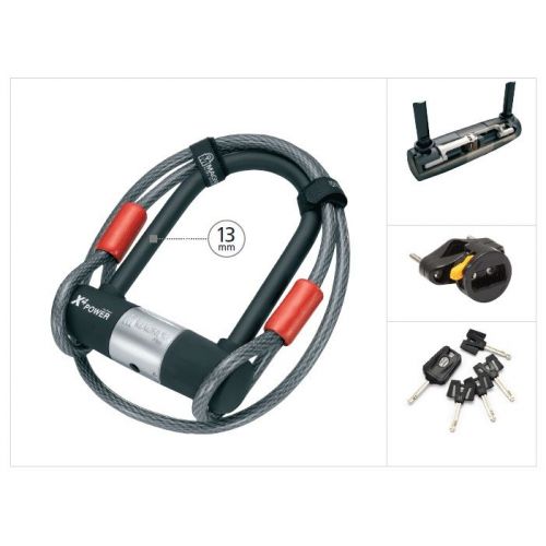 Lock Magnum X4P U-lock + cable