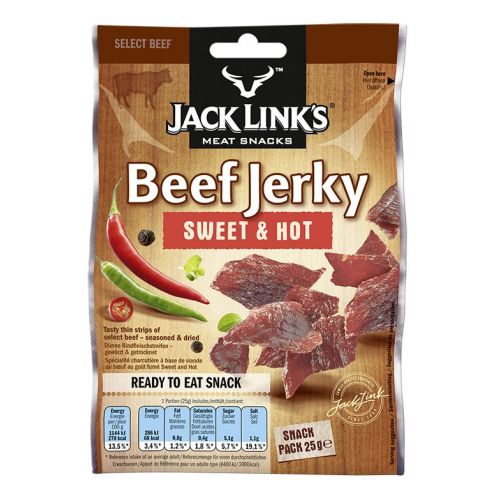 Tūristu pārtika Jack Link's Beef Jerky Sweet & Hot 25g