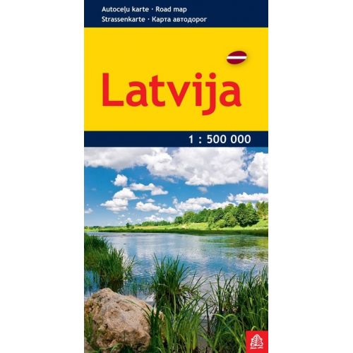 Latvijas autoceļu karte