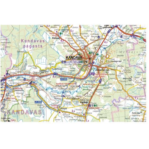 Karšu sērijas “Ar karti dabā” pilns komplekts (Kurzeme, Zemgale, Vidzeme, Latgale)