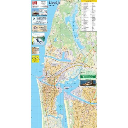Map Liepājas pilsētas plāns