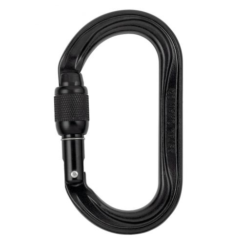 Carabiner Oxan Screw-Lock Black