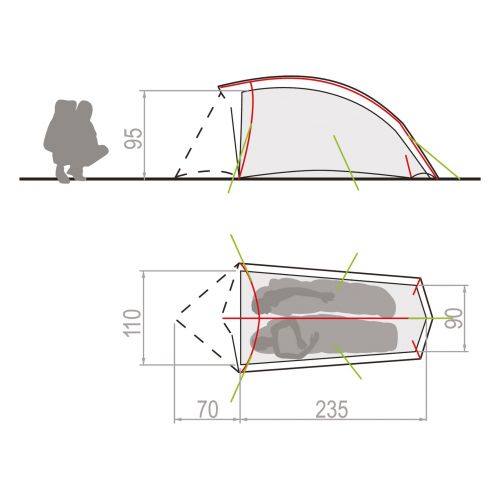 Tent Hogan SUL 1-2P