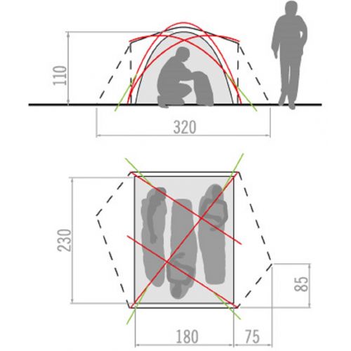 Palapinė Invenio Ultralight 3P