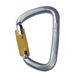 Karabinas D Steel Triple Lock 50 kN