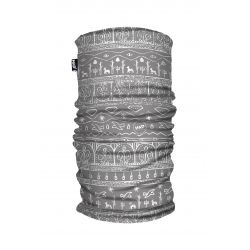 Galvassega Had Printed Fleece Tube Babylon Light Grey