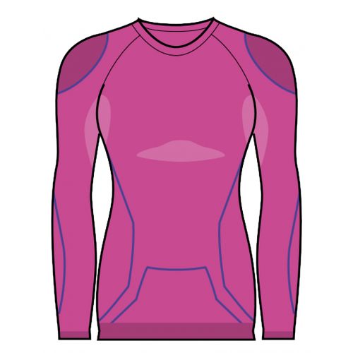 Marškiniai Woman Round Neck Shirt LS Warm Skin