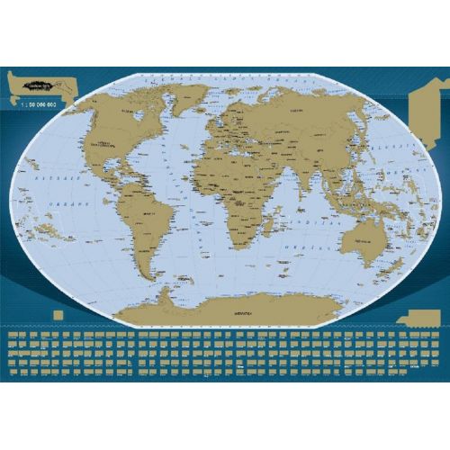 Žemėlapis (galima nugrandyti) Pasaule 1:50 000 000
