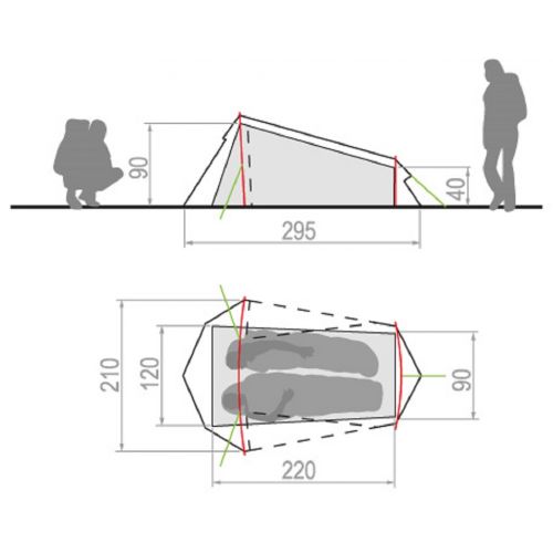 Palapinė Arco 1-2P