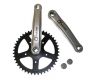 Švaistikliai 44T with steel cranks + plastic cover