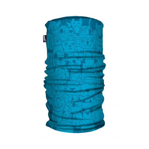 Galvos apdangalas Had Kids Printed Fleece Tube Pets Blue