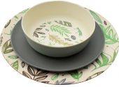 Produkta Komplekts Panda Bamboo Tableware Set 12 attēls