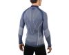 Shirt Man Long Sleeves Mock Neck Shirt Silver Skin