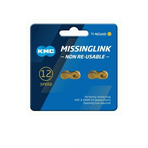 Ķēdes posms 12NR Ti-N MissingLink Gold non-reusable (2pcs)