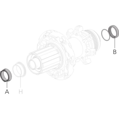 Spare part Option Kit 142/135 HH12 rear hub DB