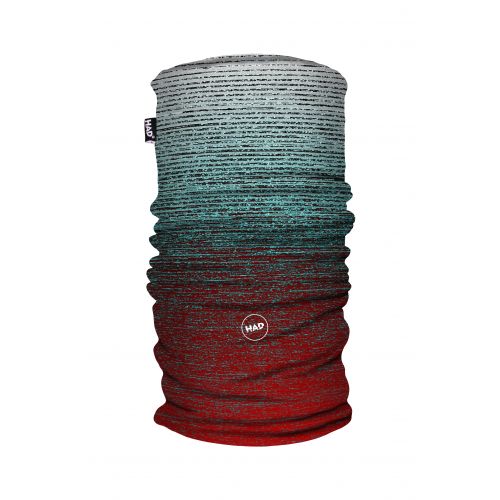 Headwear Had Printed Fleece Tube Gradient Melange Redblue