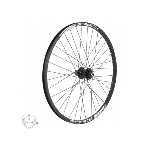 Rear wheel 26" 559x19 32H Force Basic Disc