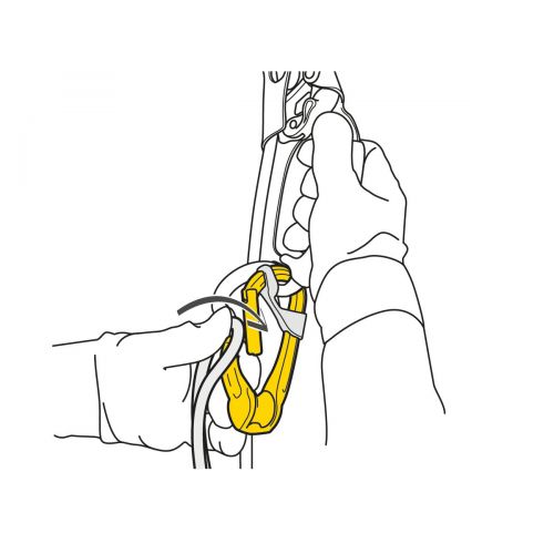 Pulley / carabiner Rollclip A Non-locking