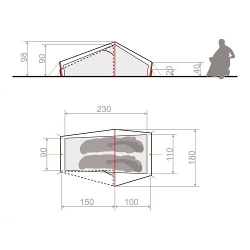 Tent Lizard Seamless 1-2P