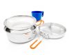 Komplektas Glacier Stainless 1 Person Mess Kit