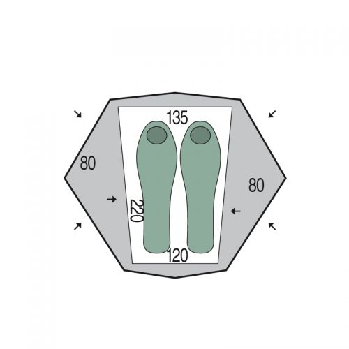 Palapinė Aero 2 DAC