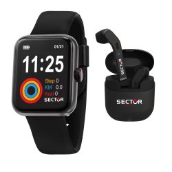 Laikrodis Sector S-03 Smartwatch + Earphone