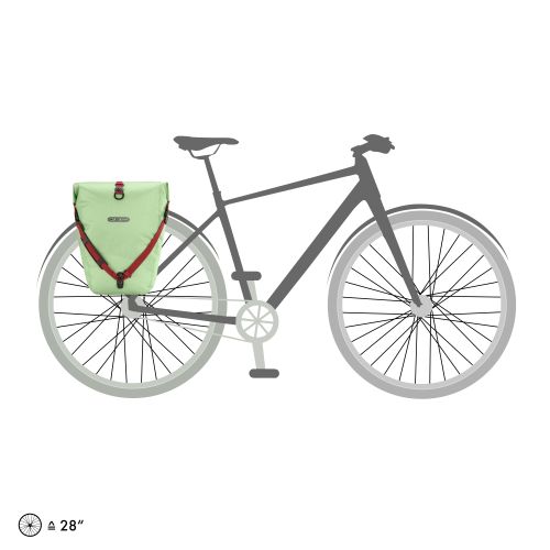 Bicycle bag Back Roller Design PS33 Pistachio
