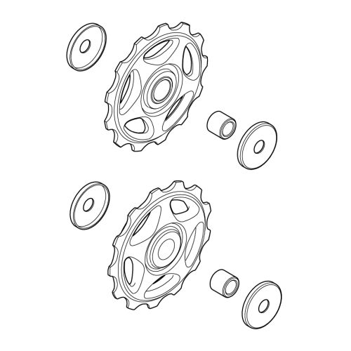 Derailleur pulleys RD-M410 Acera/Alivio 7/8sp