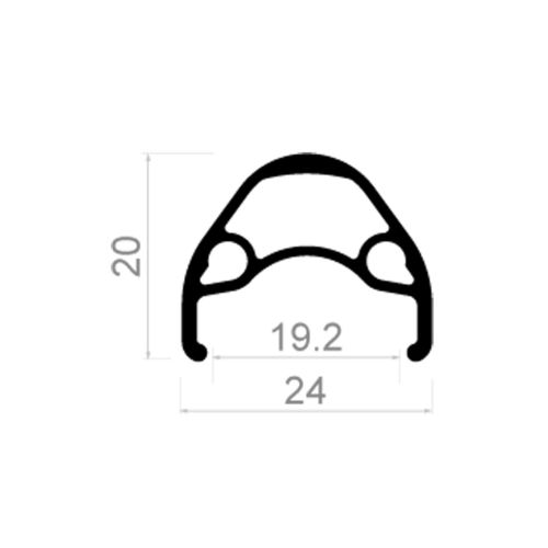 Apskritimas 26" (559x19) FW Disc ERD:539mm Rodi Alu