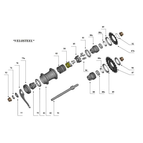 Spare part Brake Actuator Complete Velosteel (84)