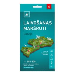 Karte Laivošanas maršruti Latvija 1:500 000 Aktīvā tūrisma karte