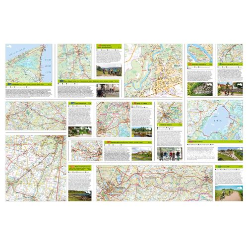 Žemėlapis Velo maršruti Latvija 1:500 000 Aktīvā tūrisma karte