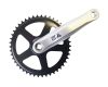 Švaistikliai 1z 46T 3/32" 170mm Steel Crank w. Plastic Cover