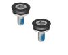 Crank arm fixing bolt M8 BB Axle Bolt Chromoly w/Plastic cap (2 pieces)