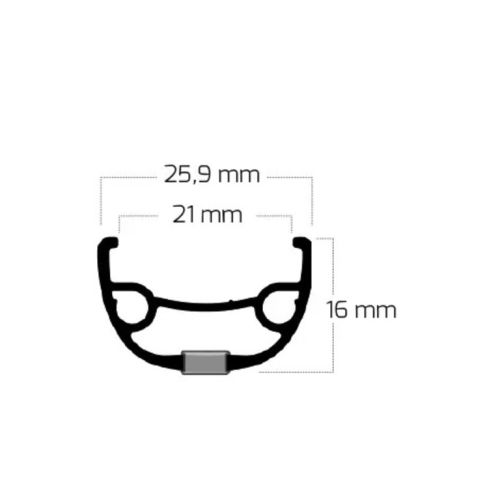 Apskritimas 28" FV RIVAL21 (21-622)