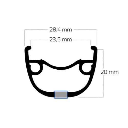 Apskritimas 28" FV RIVAL23 (23-622) TR