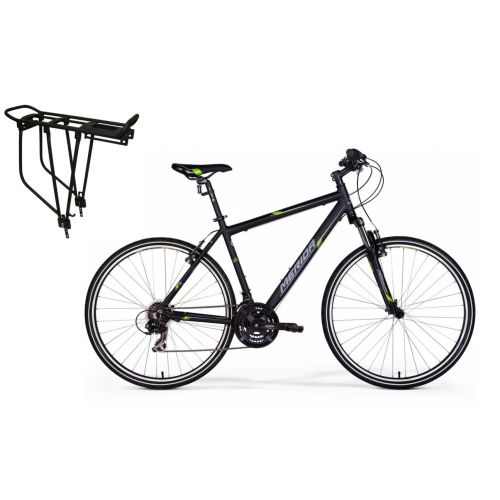 Bicycle with rack Crossway 5-V + CL413