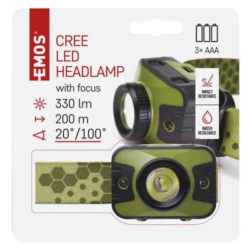 Headlamp CREE LED P3539 330lm 200m