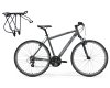 Bicycle with rack Crossway 10-V + Adjust Carrier