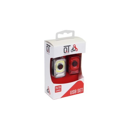 Žibintai Light Set COB LED USB Rechargeable