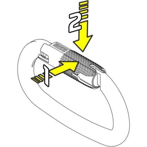 Carabiner Ovalone Alu RISE Lock™