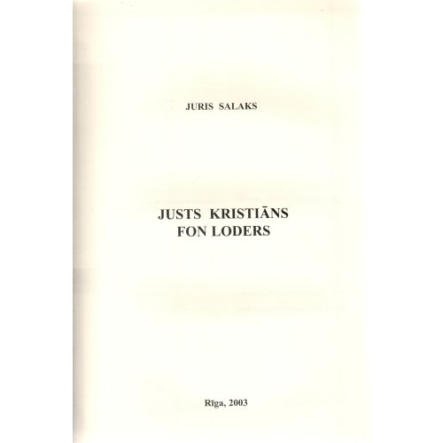 Justs Kristiāns Fon Loders
